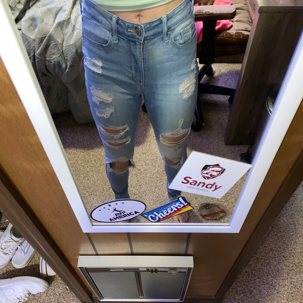 Hollister ripped jeans